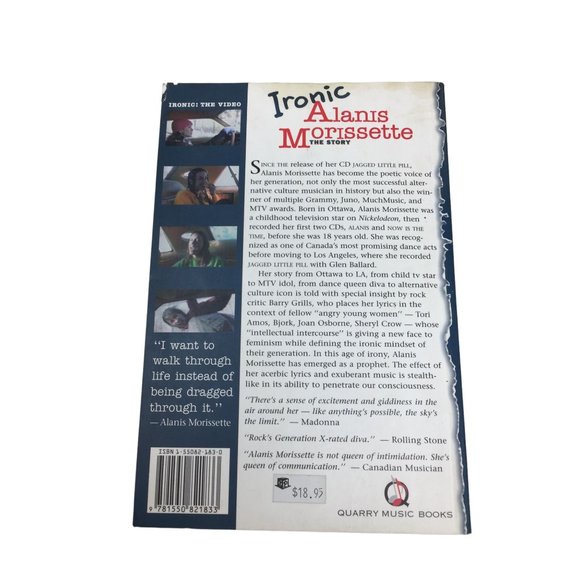 Ironic: Alanis Morissette the Story By Barry Grills Paperback Book - Picture 3 of 16